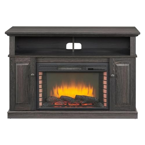 Tv cabinet, 48 Inch Electric Fireplace Tv Cabinet Furniture for Modern Television Stands Entertainment Center with 28" Fireplace Stand(48 inch)