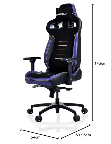 Ergonomic Big & Tall Gaming Chair with Lumbar Support and RGB LED Upgradeable K352