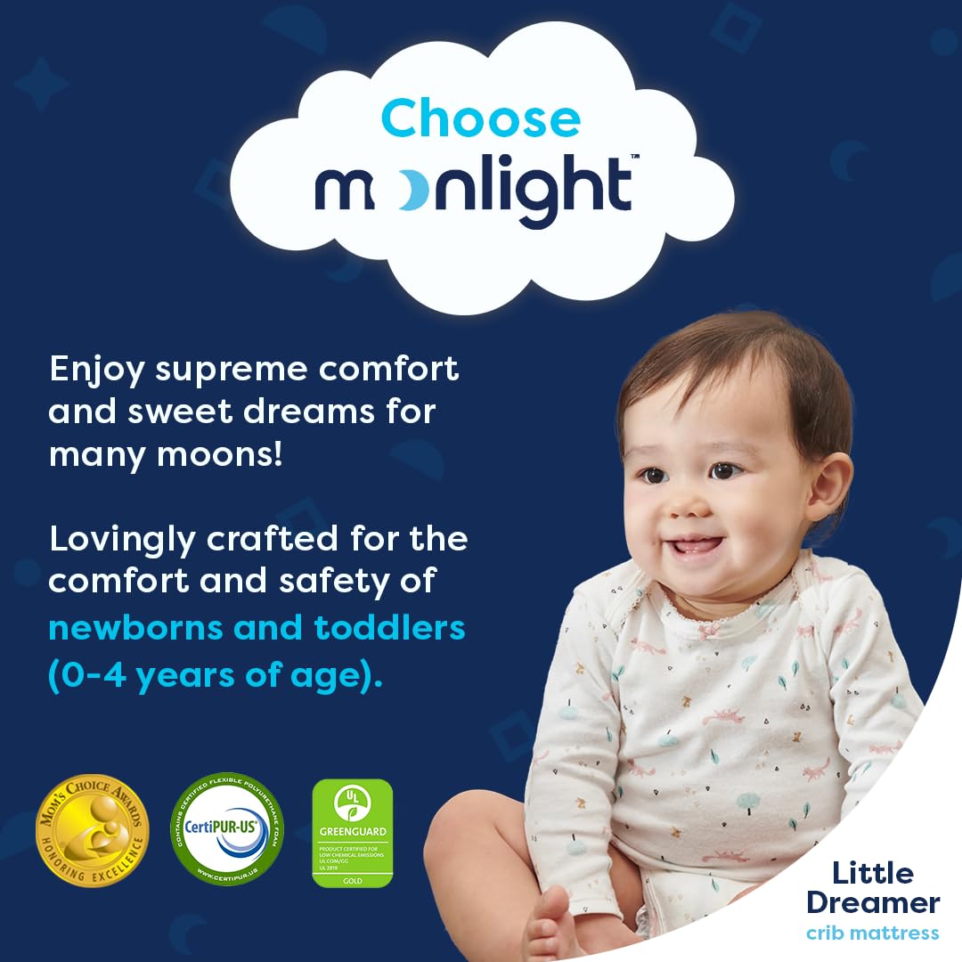 Firm Dual Sided Waterproof Crib Mattress, Standard Size, 5in P372958