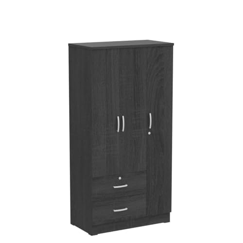 Symphony Wardrobe Armoire Closet with Two Drawers in Maple Q960