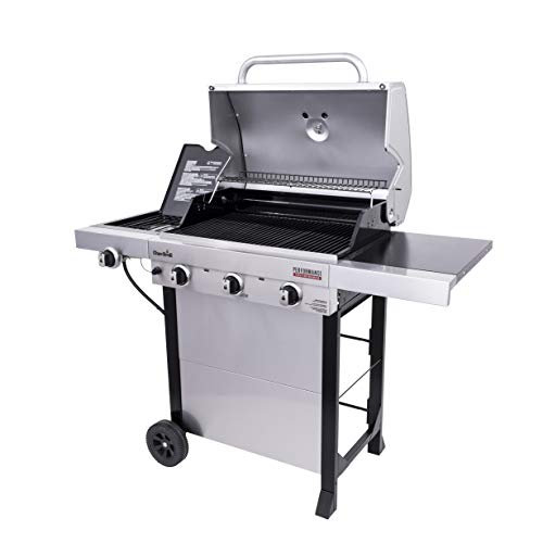 3-Burner Propane Gas Grill with Side Burner, Stainless Steel O81200