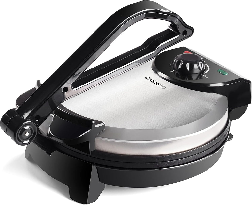 Electric Tortilla Maker 10 Inch Non-Stick Flatbread Press V4269
