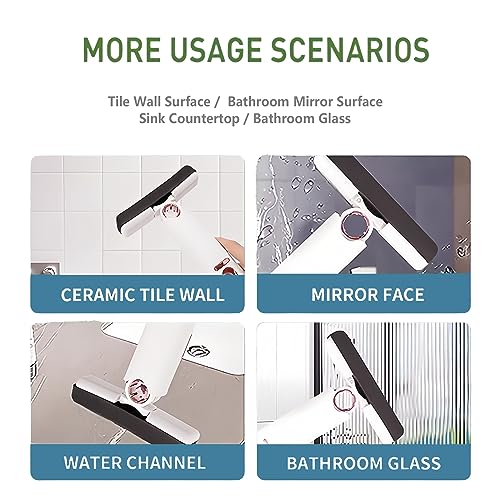 Portable Self-Squeeze Mop for Wet and Dry Cleaning with 3 Cotton Heads M7042