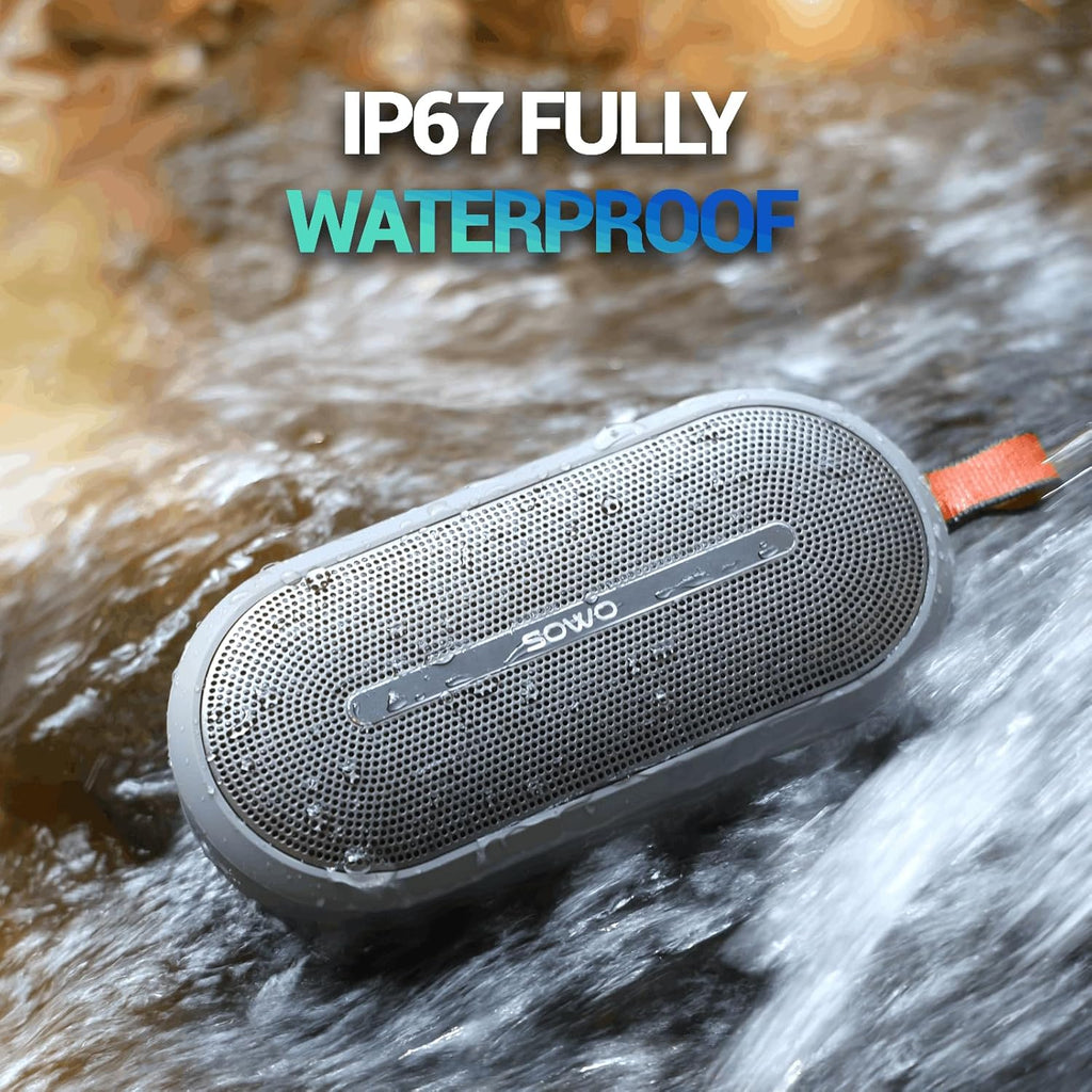 Portable Bluetooth Speaker, IPX7 Waterproof, 25W Wireless Outdoor Speaker D9439