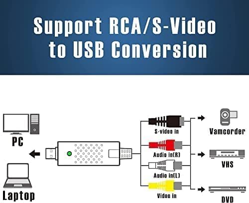 USB Video Capture Card for RCA to Digital Conversion L103206