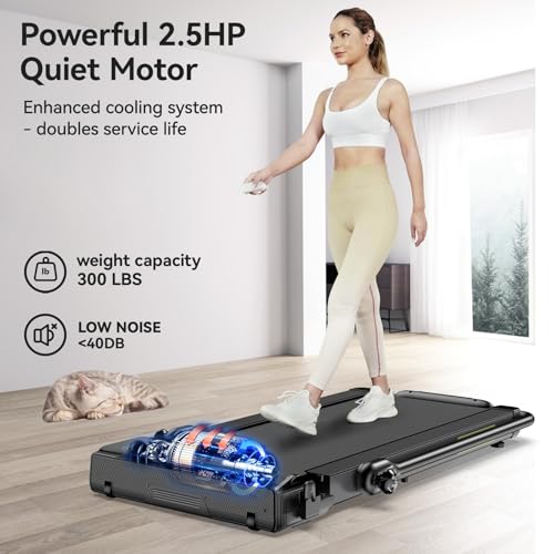 Under Desk Treadmill, Foldable Electric Treadmill for Home and Office U179405