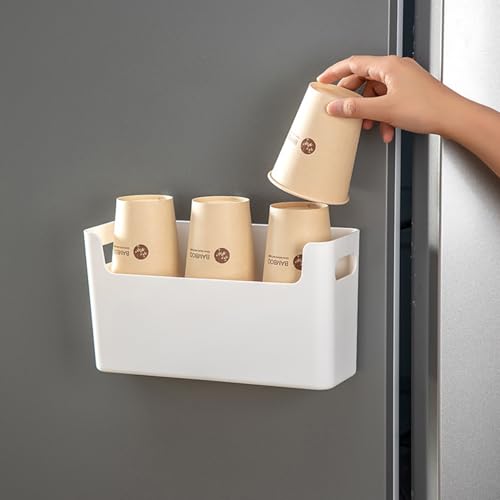 2 Pack Adhesive Over Cabinet Door Organizer, No Drilling Storage Containers F613