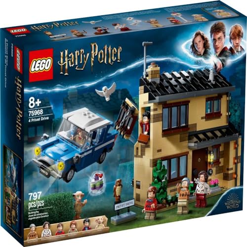 Harry Potter 4 Privet Drive House and Ford Anglia Flying Car Toy B340769