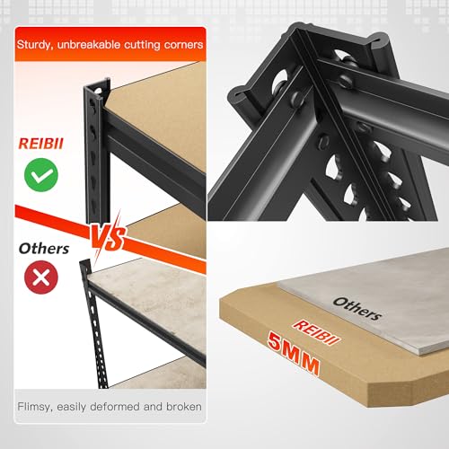Heavy Duty 5-Tier Garage Storage Shelving Unit, 2 Pack B25262