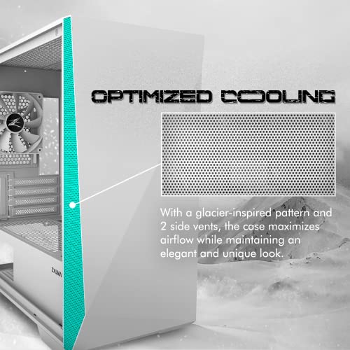 mATX Gaming PC Case with Tempered Glass Side Panel C7726