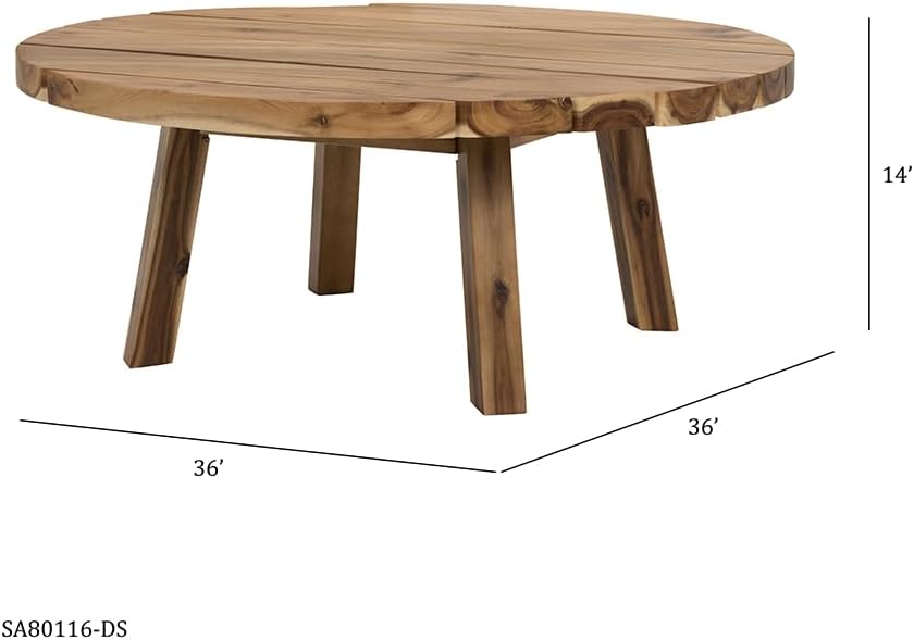 Solid Acacia Wood Coffee Table Z908103