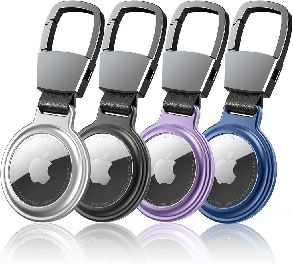 4 Pack AirTag Holder with Anti-Lost Keyring for Luggage Z560