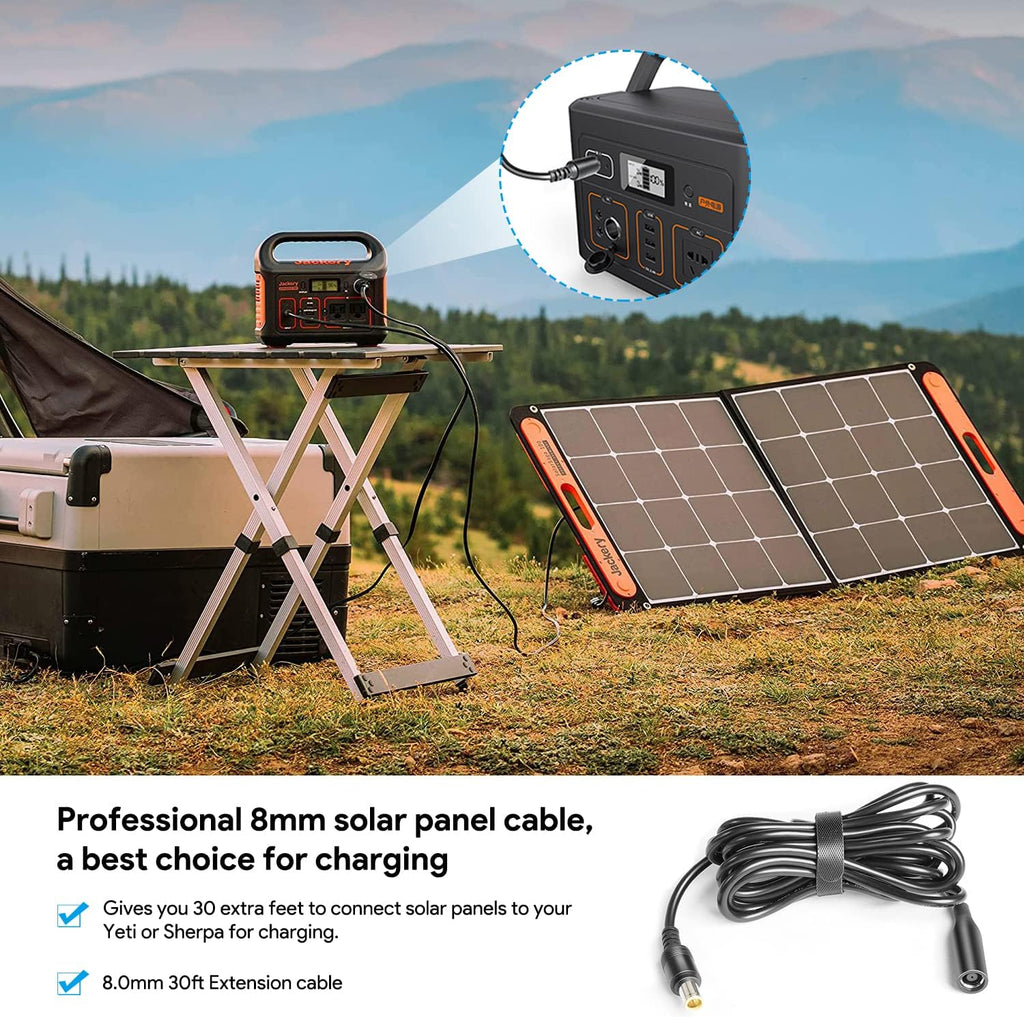 Extension Cable 10FT 3M DC 8.0mm for Solar Panel and Power Station A41372
