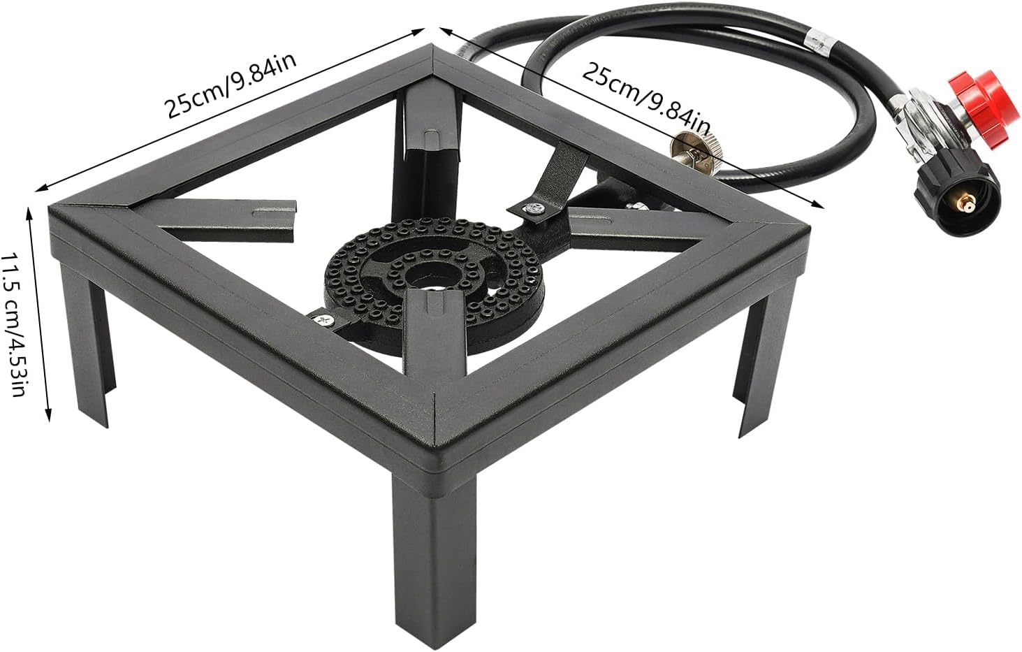 Portable Single Burner Propane Gas Stove with Adjustable Regulator for Camping and BBQ Z5752