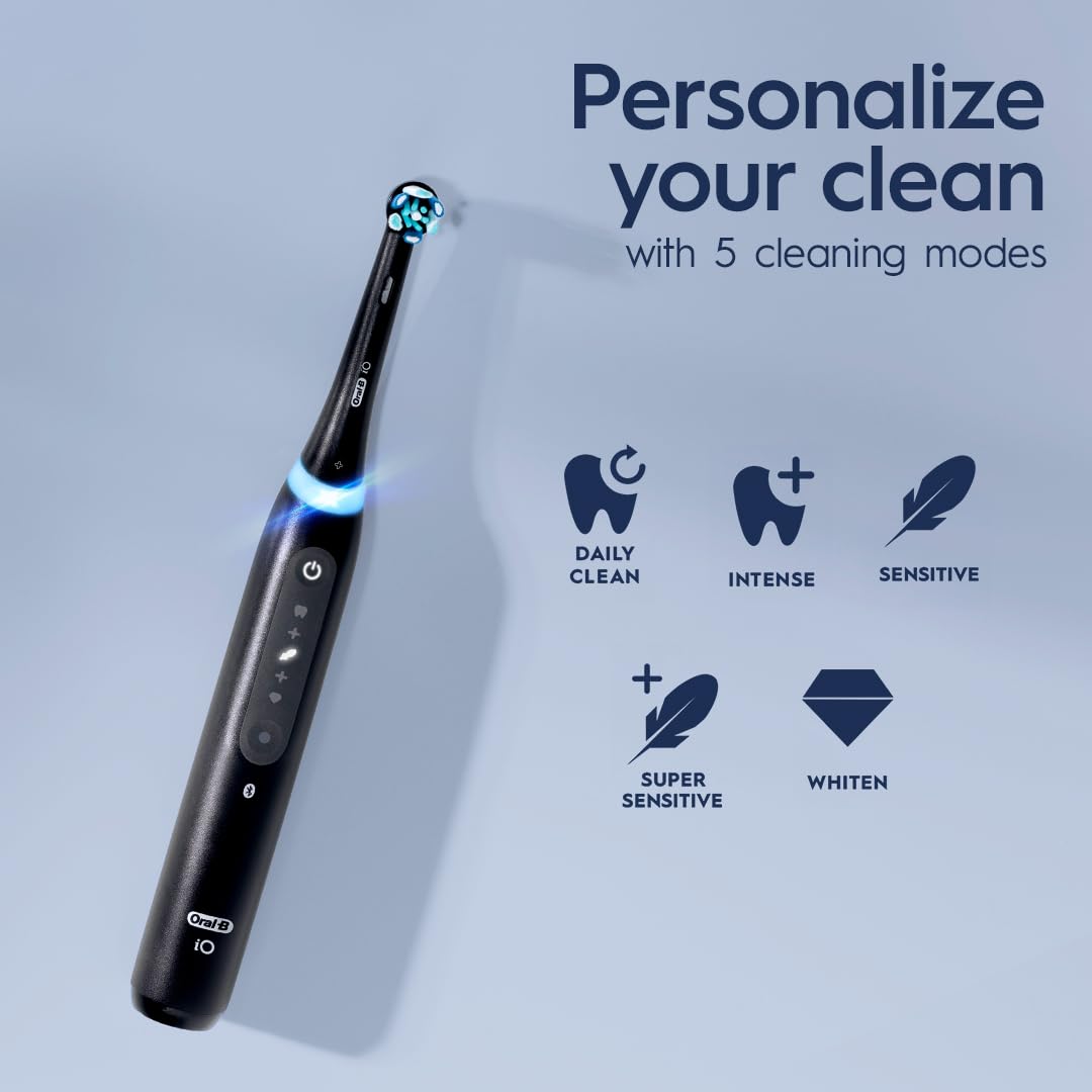 Rechargeable Electric Toothbrush with Visible Pressure Sensor and Travel Case A341