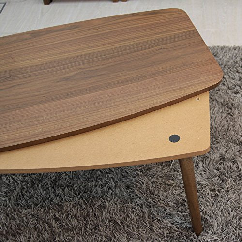 Kotatsu Heater Table with Folding Legs, Natural Oak Finish B60421