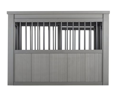 Sliding Barn Door Dog Crate with Removable Cushions, Large U54145