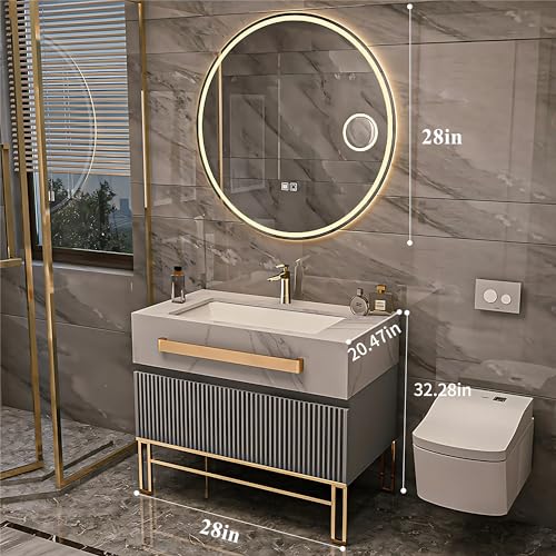 Bathroom Vanity with Sink, Smart Defog Mirror, 48 inch S76731