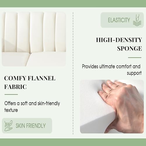L-Shape Sectional Sofa with Curved Armrests B914