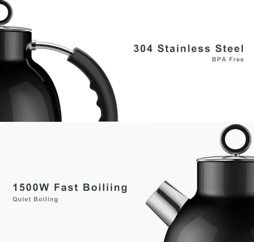 Electric Kettle 1.5L Stainless Steel, Auto Shut-Off W3292