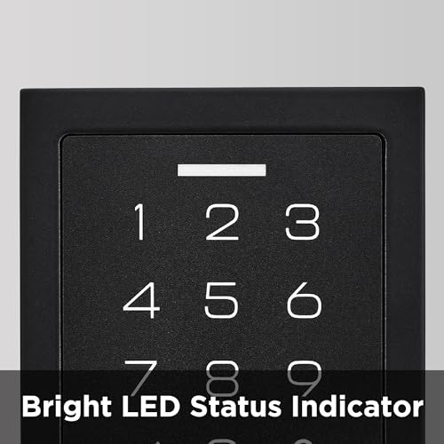 Keyless Electronic Touchpad Deadbolt with Auto Lock, Matte Black G390