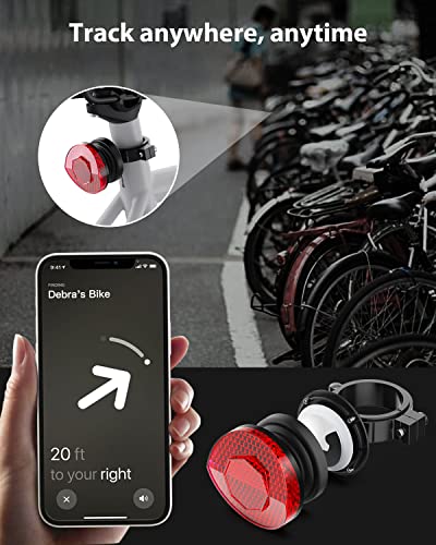 Bike Mount for AirTag, Hidden Seat Post Reflector, Waterproof GPS Tracker Case F35333
