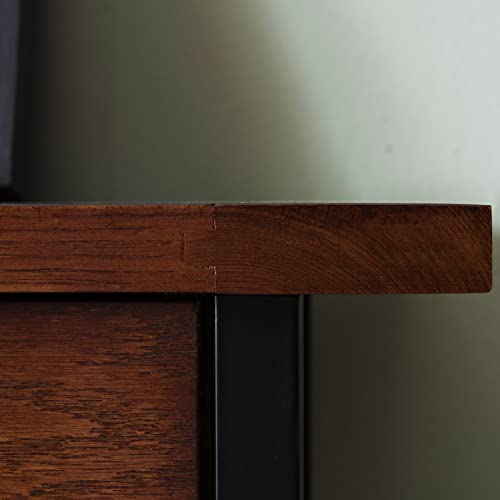 Rustic Bookcase with Drawer Storage, 12" D x 30" W x 50" H E5461