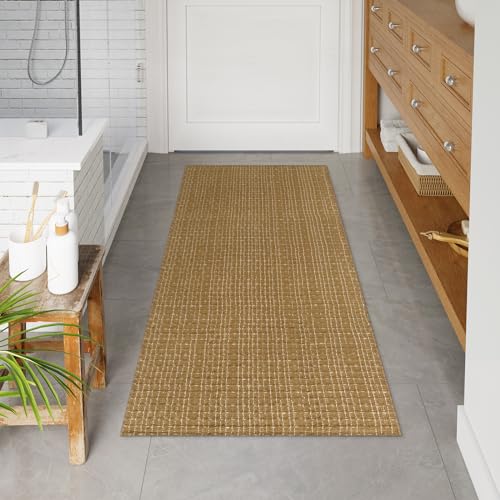Small Rugs for Living Room 3x5 Washable Low Pile Neutral Braided Indoor Outdoor Y141640