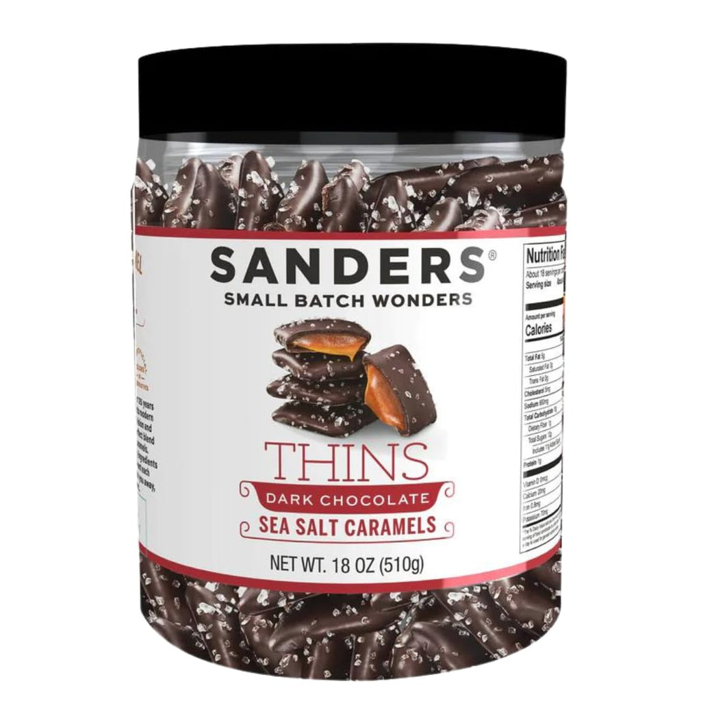 Sea Salt Caramels Milk & Dark Chocolate Variety, 18 Oz Tubs (Pack of 2) V778