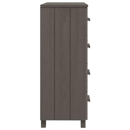 Sideboard Light Gray Solid Wood Pine F93935