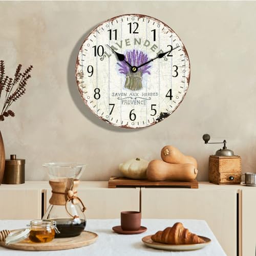 Farmhouse Wall Clock 16 Inch Silent Rustic Decor R585