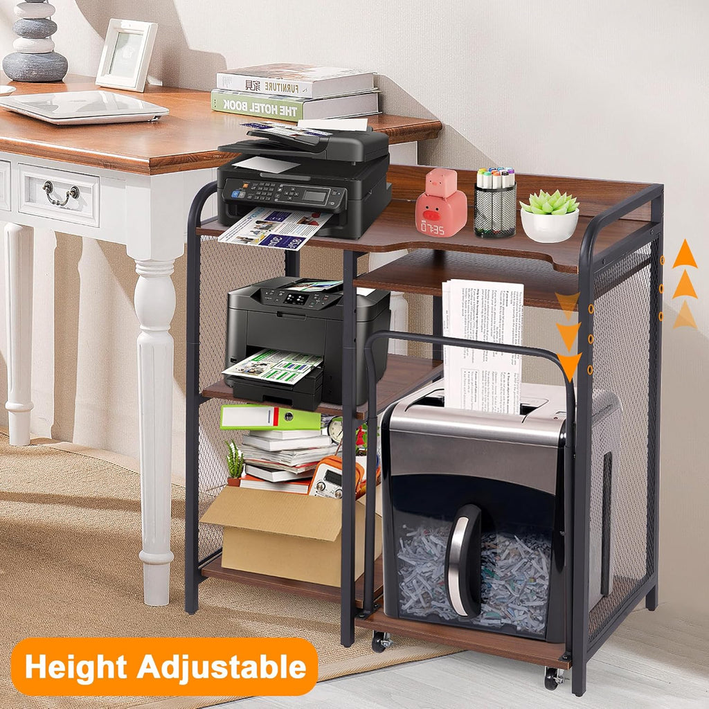Printer Stand with Storage, 3 Tier Adjustable Rack for Home Office D7263