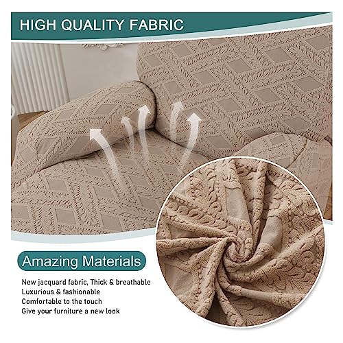 Recliner Slipcover with Side Pocket, Anti-Slip Elastic Furniture Protector B7194