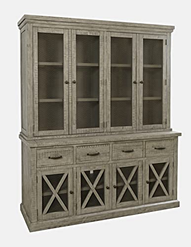 Rustic Pine Four Drawer Sideboard Buffet Server V65004