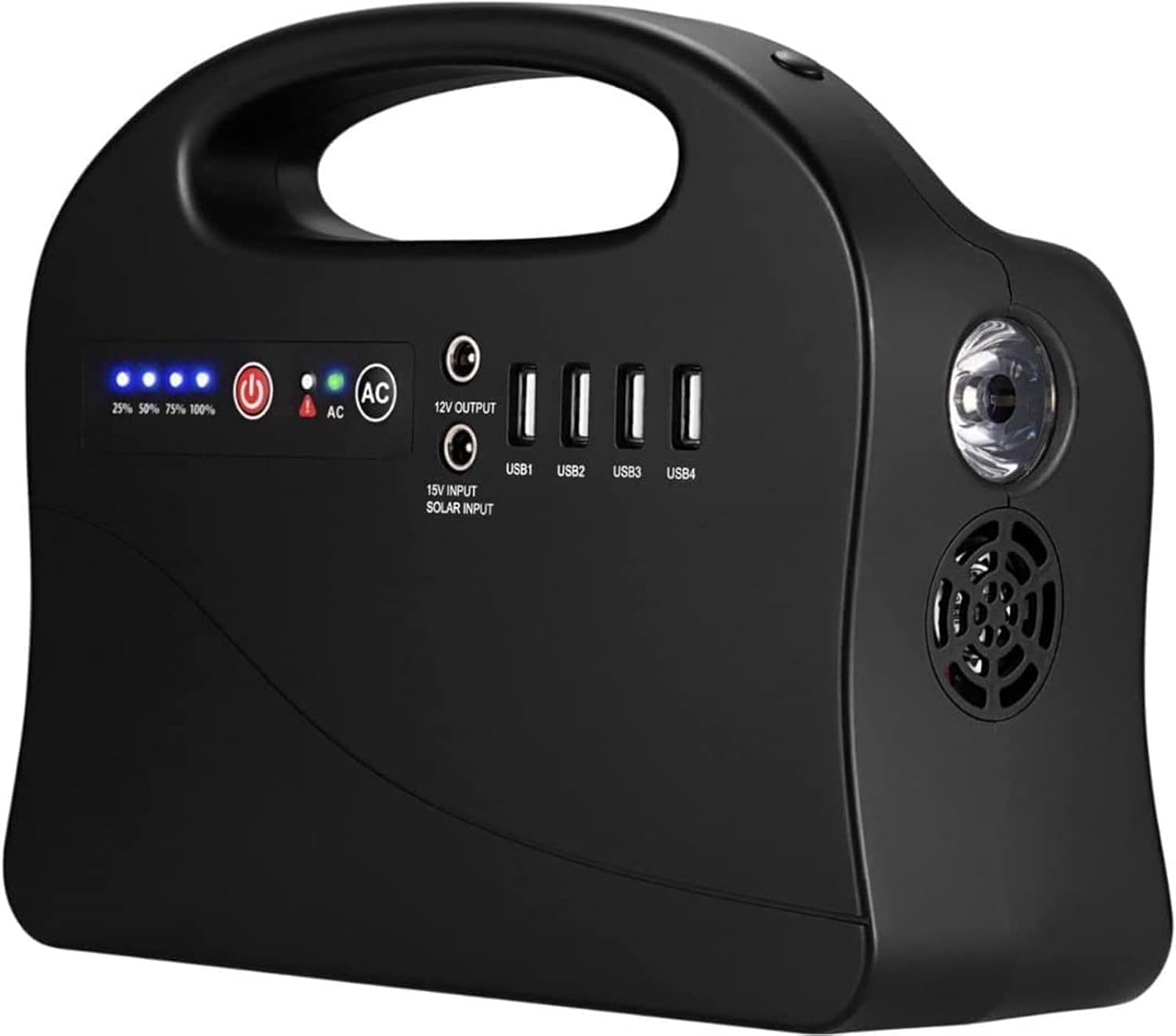 Portable Power Station 120Wh with 40W Solar Panel and Carrying Case D238