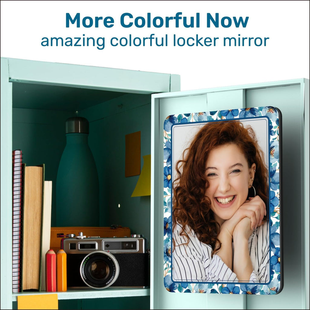 Magnetic Mirrors for Locker, 2 Pack, 5x7 Inch W110