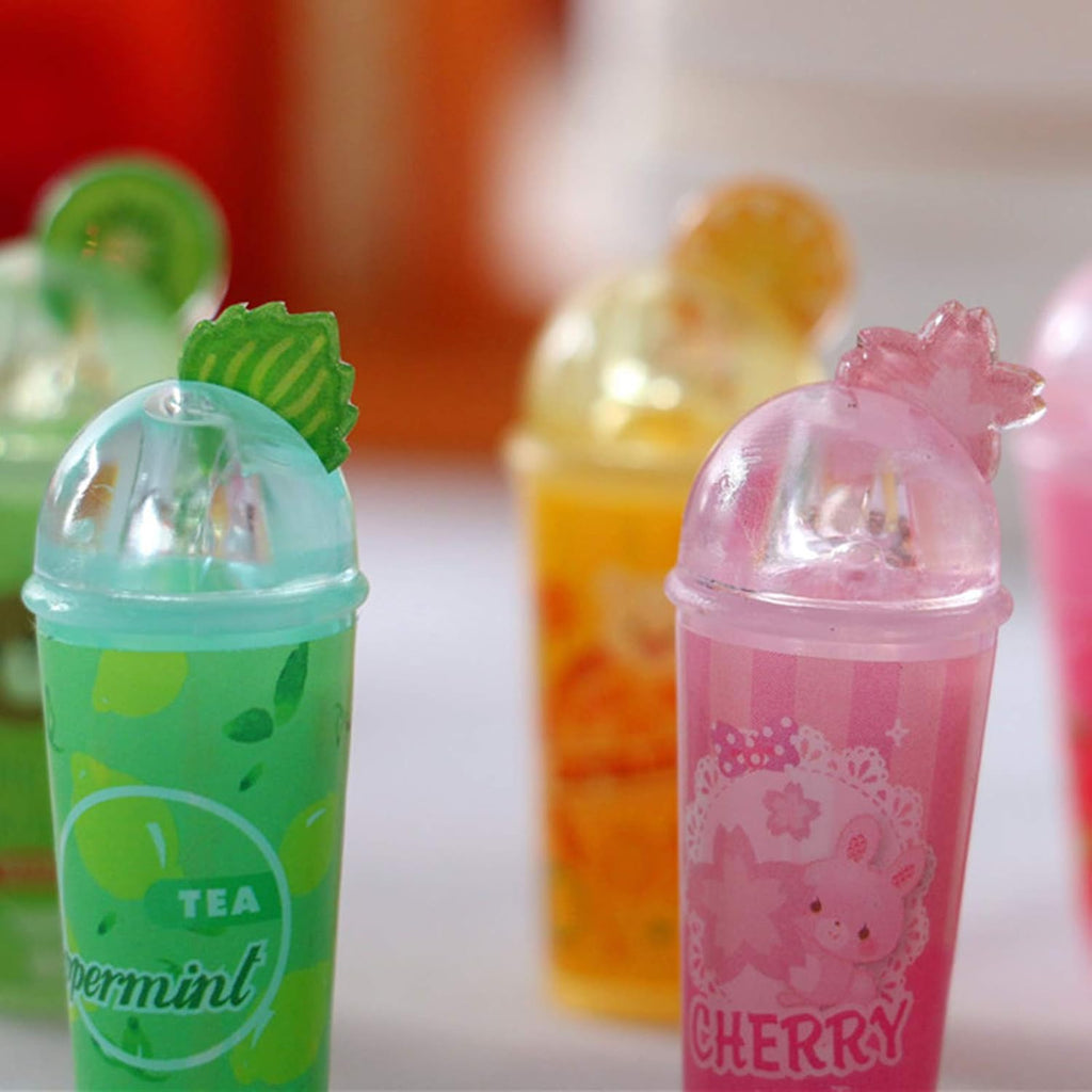 3Pcs Doll House 3D Cartoon Fruit Slice Miniature Drink Kids DIY Toy Z62637
