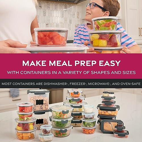 12-Piece Glass Food Storage Containers Set, 35oz, Leakproof, Freezer-to-Oven-Safe I593886