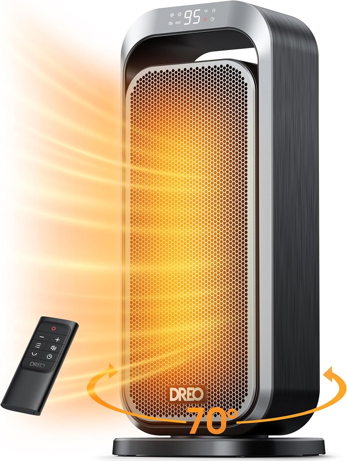 1500W Radiator Heater with Remote Control, Oscillating Space Heater for Indoor Use Q4580