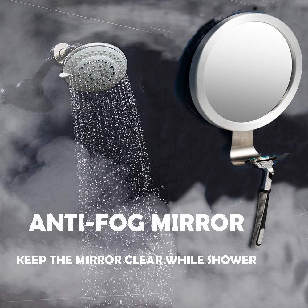 Shaving Mirror with Razor Holder, Fogless for Bathroom V66397