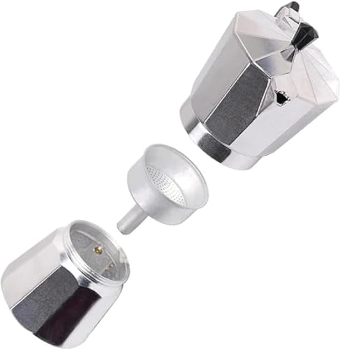 Moka Pot Stovetop Espresso Maker, 3 Cup, Silver Y781389