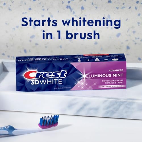 Teeth Whitening Toothpaste, Mint, 3.7 oz Pack of 4 X342