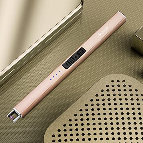 Electric Arc Lighter USB Rechargeable Windproof Flameless with Safety Lock I342