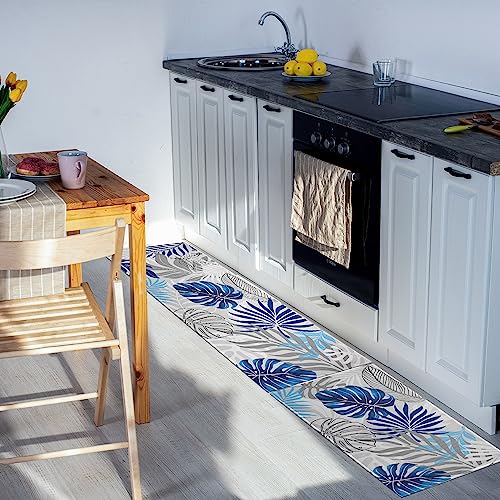 Kitchen Mats for Floor, Non-Slip Area Runner Rug Set of 2, 17x30 and 17x47 Inch C97007
