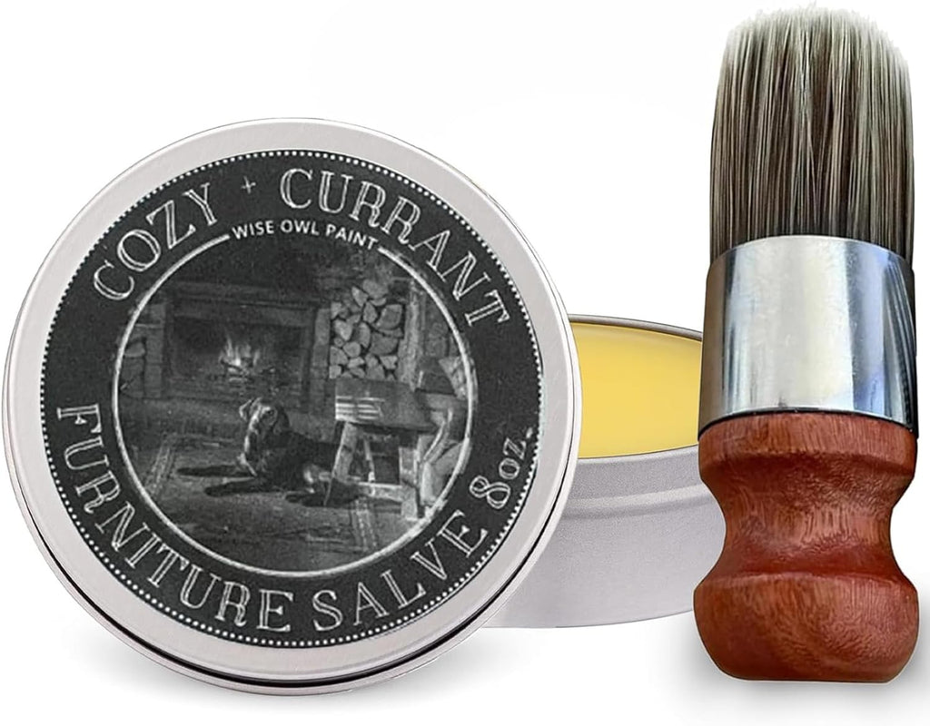 Leather Recoloring Balm with Boar Bristle Brush Kit, 4oz U612