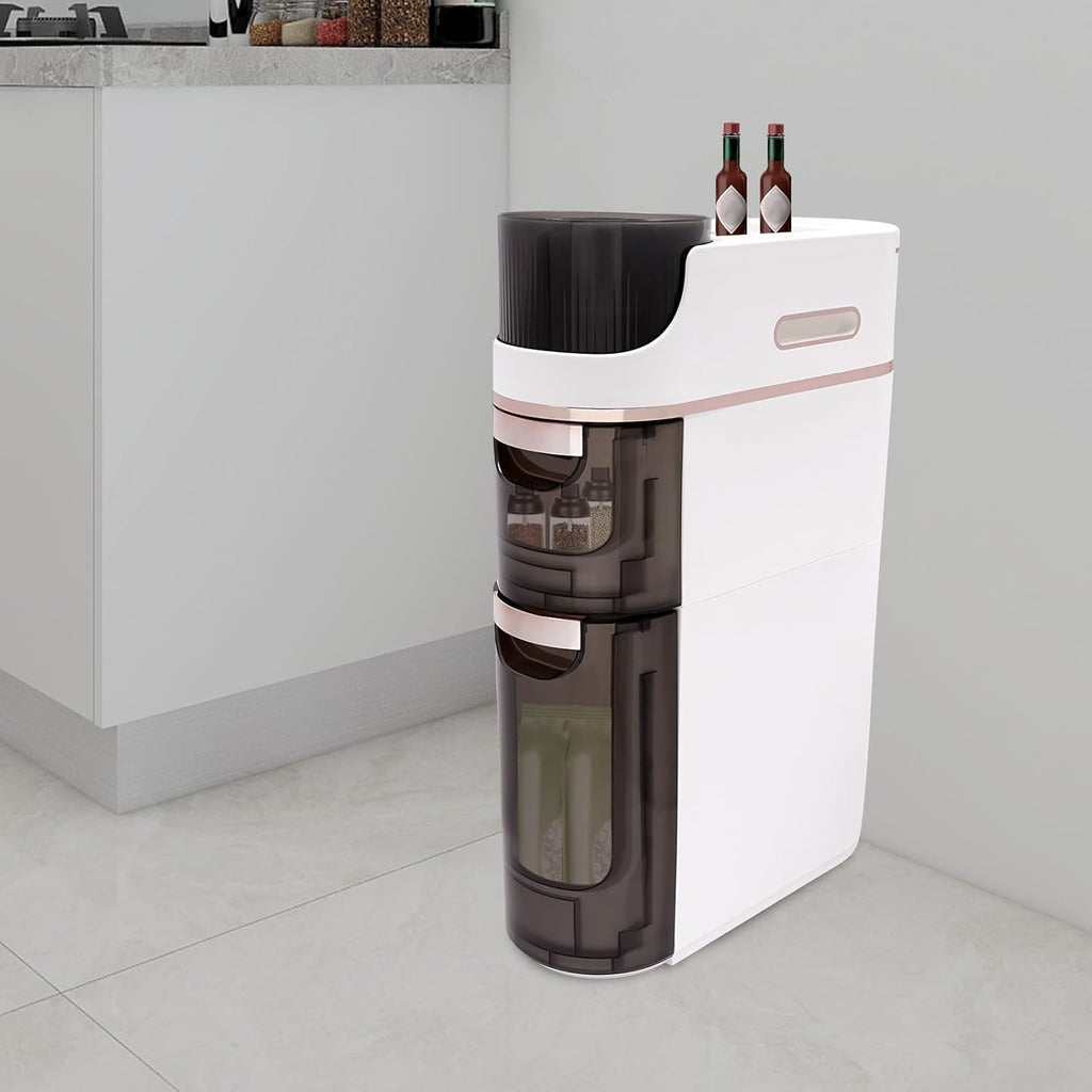 Tall Narrow Bathroom Storage Cabinet with Drawer G70113