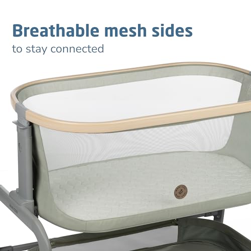 Portable Baby Bassinet, Height Adjustable, Breathable Mesh I216601