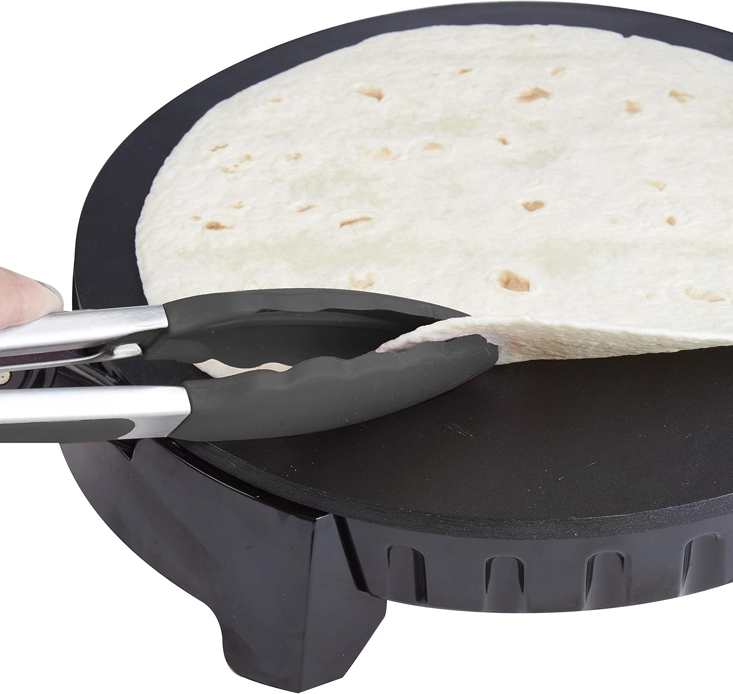 Electric Tortilla Maker 10 Inch Non-Stick Flatbread Press V4269