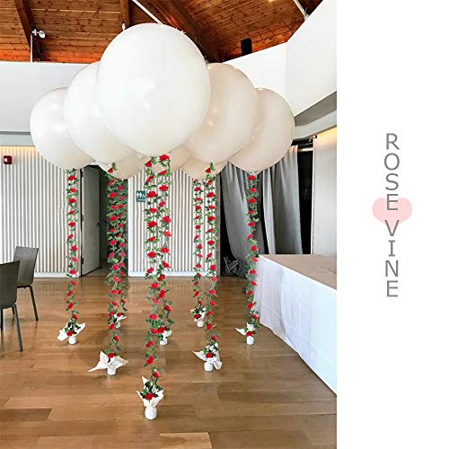 Artificial Rose Vines with Greenery, 4 Pack for Wedding Home Decor X892259