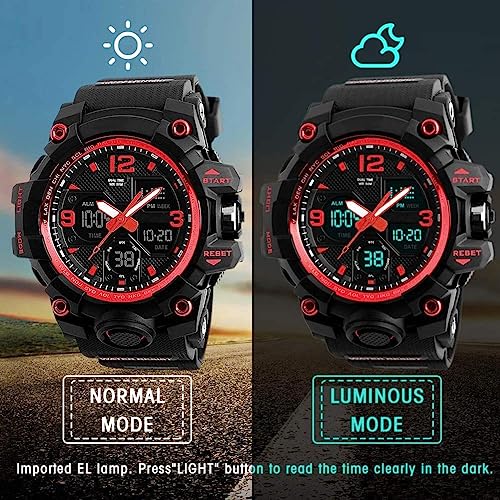 Men's Military Sports Watch with LED Digital Display Z184006